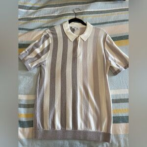 Reiss Zip Neck Polo Sweater